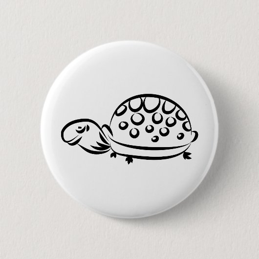Badge Rond 5 Cm Tortue (Devant)