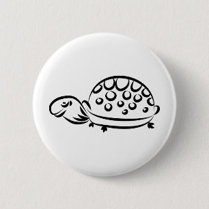 Badge Rond 5 Cm Tortue