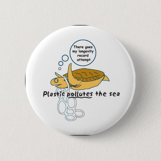 Badge Rond 5 Cm Tortue (Devant)