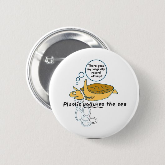 Badge Rond 5 Cm Tortue (Devant & derrière)