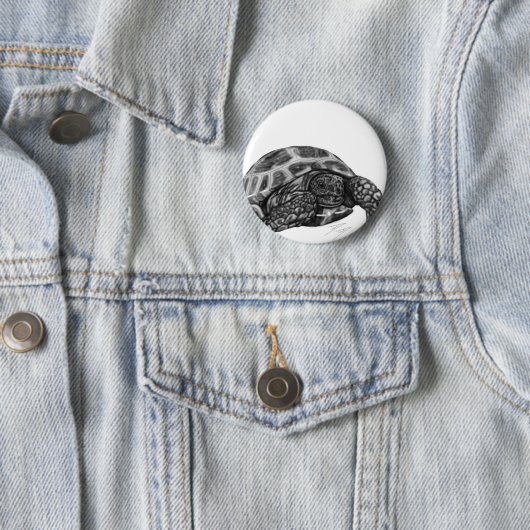 Badge Rond 5 Cm Tortue (En situation)