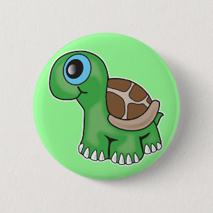 Badge Rond 5 Cm Tortue