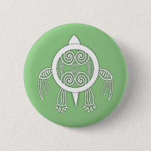 Badge Rond 5 Cm Tortue de tatouage