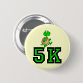 Badge Rond 5 Cm Tortue drôle 5K (Devant & derrière)