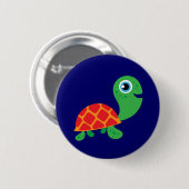 Badge Rond 5 Cm Tortue impressionnante (Devant & derrière)