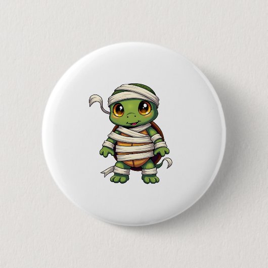 Badge Rond 5 Cm Tortue momie (Devant)