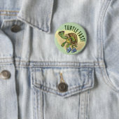Badge Rond 5 Cm Tortue peinte (En situation)