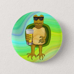 Badge Rond 5 Cm Tortue soif