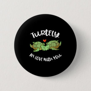Badge Rond 5 Cm Tortuelement Amoureux De Toi Pun Saint-Valentin To