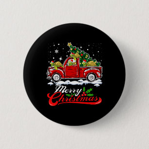 Badge Rond 5 Cm Tortues de mer Conduite Arbre de Noël Truck Turtle