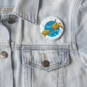 Badge Rond 5 Cm Tortues marines (En situation)
