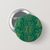 Badge Rond 5 Cm Tortuga des Caraïbes (Devant & derrière)