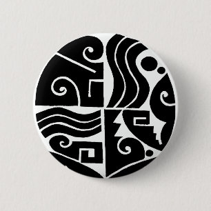 Badge Rond 5 Cm Tortuga du sud-ouest