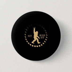 Badge Rond 5 Cm Totalité Solaire 4.08.24 Total Éclipse Solaire Usa