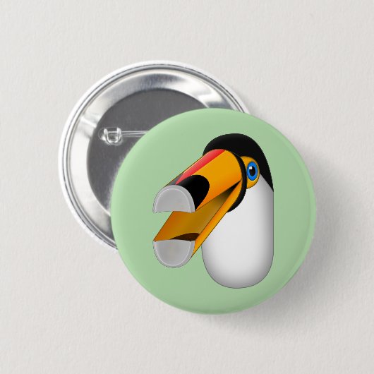 Badge Rond 5 Cm Tou-can - (Devant & derrière)