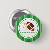 Badge Rond 5 Cm Touchdowns Gender Reveal (Devant & derrière)