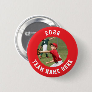 Badge Rond 5 Cm Touche / bouton Photo Sports personnalisée avec no