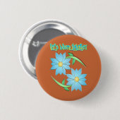 Badge Rond 5 Cm touche de printemps (Devant & derrière)