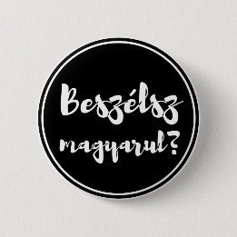 Badge Rond 5 Cm Touche hongroise, Magyar