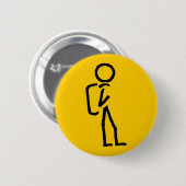 Badge Rond 5 Cm Toucher seule la route (Devant & derrière)