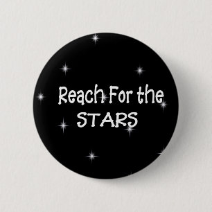 Badge Rond 5 Cm Touchez le bouton Stars