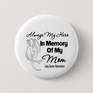 Badge Rond 5 Cm Toujours mon héros dans la maman de mémoire -