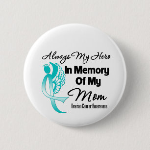 Badge Rond 5 Cm Toujours mon héros dans la maman de mémoire -