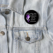 Badge Rond 5 Cm Toujours Mon Héros En Mémoire Papa - Cancer Pancré (En situation)