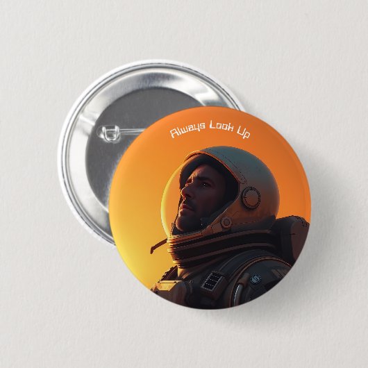 Badge Rond 5 Cm Toujours rechercher (texte) (Devant & derrière)