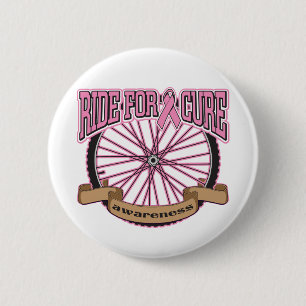 Badge Rond 5 Cm Tour de cancer du sein pour le traitement