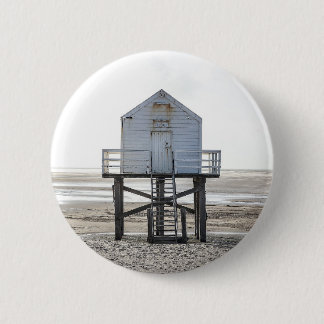 Badge Rond 5 Cm Tour De Garde À Vie Sur Une Plage