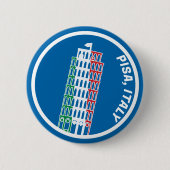 Badge Rond 5 Cm Tour de Pise Crest (Devant)
