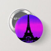 Badge Rond 5 Cm Tour Eiffel (Devant & derrière)