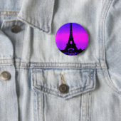 Badge Rond 5 Cm Tour Eiffel (En situation)