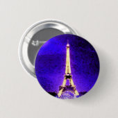 Badge Rond 5 Cm Tour Eiffel (Devant & derrière)