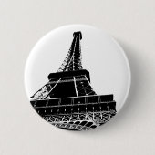 Badge Rond 5 Cm Tour Eiffel (Devant)