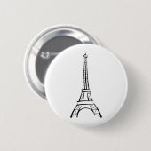 Badge Rond 5 Cm Tour Eiffel de Bruxelles (Devant & derrière)