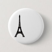 Badge Rond 5 Cm Tour Eiffel Paris (Devant)