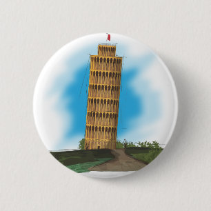 Badge Rond 5 Cm Tour penchée de Pise