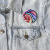 Badge Rond 5 Cm Tourbillon d'aquarelle (En situation)