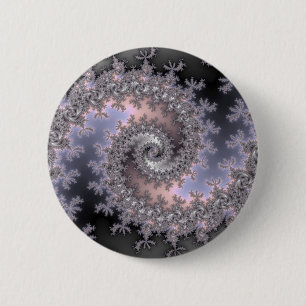 Badge Rond 5 Cm Tourbillon de glace - Fractal