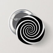 Badge Rond 5 Cm Tourbillon N/B - bouton (Devant & derrière)