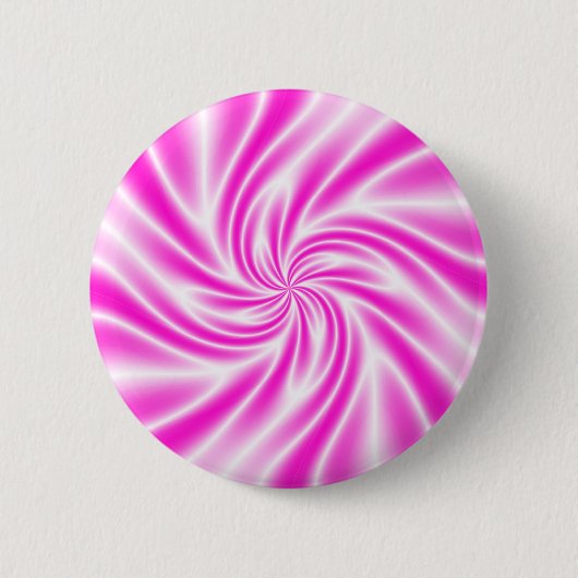 Badge Rond 5 Cm Tourbillon Rose Psychedelique (Devant)