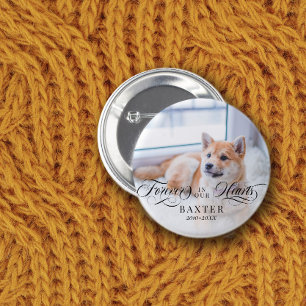 Badge Rond 5 Cm Tourbillonnant Pour Toujours Dans Notre Coeur Phot