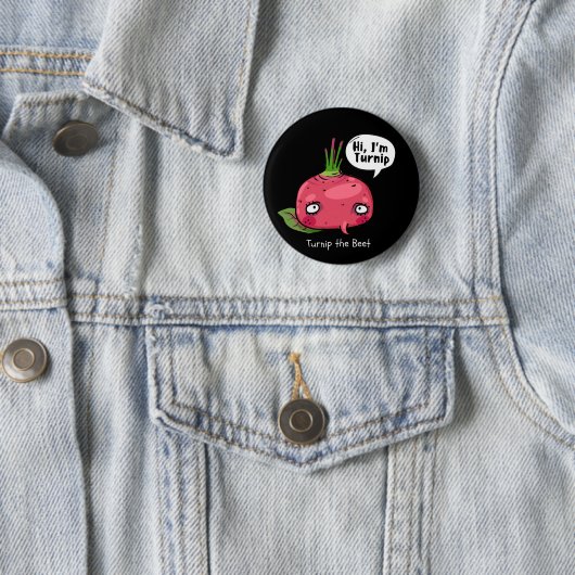 Badge Rond 5 Cm Tourner la betterave (En situation)