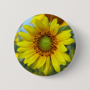 Badge Rond 5 Cm Tournesol
