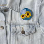 Badge Rond 5 Cm Tournesol (En situation)