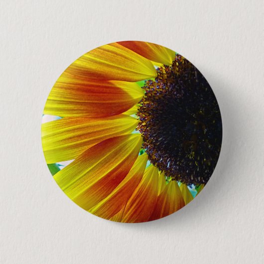 Badge Rond 5 Cm Tournesol (Devant)