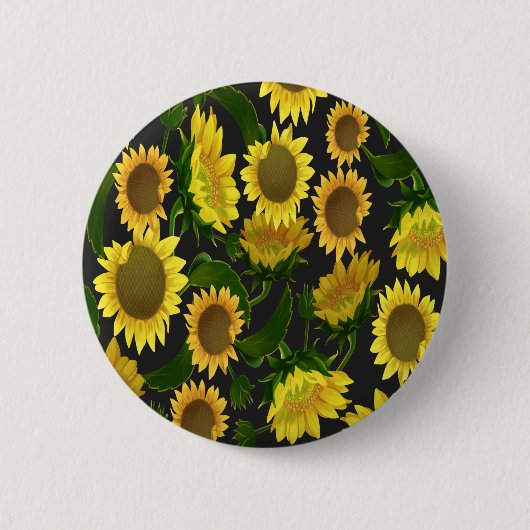 Badge Rond 5 Cm Tournesol (Devant)