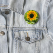 Badge Rond 5 Cm Tournesol (En situation)
